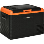 Outsunny - glacire lectrique 40l portable, rfrigrateur conglateur avec poignes - dim. 58, 7l x ...
