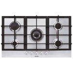 Glem gas gt955hix plaque acier inoxydable int�gr� 90 cm gaz 5 zone(s)