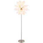 Globo - lampadaire lampadaire lampe de salon boules de verre m�tal nickel mat h 155 cm