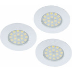 Globo - lampe � encastrer spots de plafond spot de plafond luminaire en saillie salon, rond blanc, 1x ...