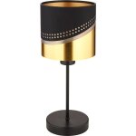 Globo - lampe de table, lampe d'appoint, lampe de chevet, lampe de salon, or noir mat