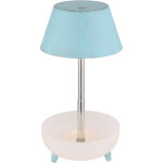 Globo - lampe de table, lampe d'appoint, lampe de chevet, variateur tactile, batterie led, bleu, usb ...