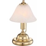 Globo - lampe de table lampe de table en laiton lampe de bureau tactile verre antique alb�tre, c�ble ...