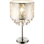 Lampe de table lampe de chevet lampe de table salle à manger lampe en tissu balttsilber hauteur 56 cm, ... Lampe de table lampe de chevet lampe de table salle à manger lampe en tissu balttsilber hauteur 56 cm, ...