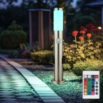 Lampadaire de jardin dimmable avec prises de t�l�commande �clairage de chemin d'ext�rieur avec d�tecteur ...