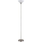Globo lighting - lampadaire plafonnier nickel mat abat - jour en verre lampadaire opale lampe de salon, ...
