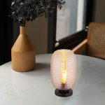 Globo lighting - lampe de table lampe de chevet lampe de salon verre ambr� e27 h 34, 5 cm