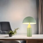 Globo lighting - lampe de table lampe de lecture 2 flammes lampe de chevet vert p�le lampe de salon lampe ...