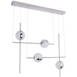 Globo lighting - suspension led lampe de salon boule suspension lumi�re opale chrome �clairage int�rieur ...