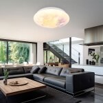 Globo - plafonnier lampe de chambre plafonnier led motif nuage lampe de salon 26 cm