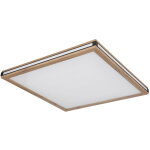 Globo - plafonnier plafonnier lampe de salon led aspect bois 3 modes d'�clairage 60x60 cm