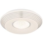 Globo - plafonnier lampe de salon led cristaux t�l�commande dimmable d 39 cm