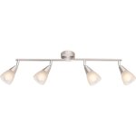 Globo - plafonnier luminaire spot mobile mtal nickel mat salon salle  manger chambre  coucher