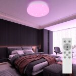 Plafonnier led rgb t�l�commande ciel �toil� lampe scintillante