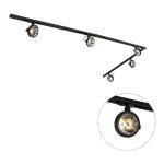 Go - systme sur rail spot luminaire plafond, plafonnier compatible pour led - 5 lumire - l 300 cm - ...