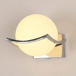 Goeco - led applique, lampe murale de boule en verre, spots muraux int�rieur - �clairage mural moderne ...