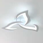 Goeco plafonnier led, 36w 3060lm luminaire plafonnier moderne, acrylique lampe de plafond led 3 lumi�res ...