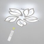 Goeco - plafonnier led dimmable, creative fleur de forme lampe de plafond moderne lustres led, luminaire ...