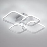 Goeco - plafonnier led, lampe de plafond moderne 52w 4680lm, luminaire plafonnier blanc pour salon, cuisine, ...