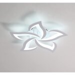 Goeco - plafonnier led 60w 4600lm dia 60cm blanc froid 6000k luminaire moderne de ptale pour salon cuisine ...