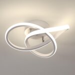 Goeco - plafonnier led moderne, 30w 3375lm en forme de fleur cr�ative, luminaire pour chambre, couloir, ...