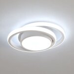 Goeco - plafonnier led, rond lampe de plafond 32w 2350lm, longueur 28cm blanc froid 6500k, moderne luminaire ...