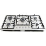 Gojoy - plaque de cuisson  gaz 5 brleurs - intgrable - 5 zones - en acier inoxydable - compatible ...