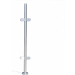 Poteau de balustrade rond en acier inoxydable pour balustrade de 110 cm convient pour verre de 8 à 12 ... Poteau de balustrade rond en acier inoxydable pour balustrade de 110 cm convient pour verre de 8 à 12 ...
