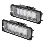 Compatible avec golf 4 5 6 7 polo scirocco 18 smd led plaque d'immatriculation lampe approbation e - ...