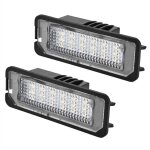 Compatible avec golf 4 5 6 7 polo scirocco 18 smd led plaque d'immatriculation lampe approbation e - ...