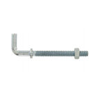 Gonds � boulonner en acier zingu� 6x50 mm ? installation facile pour portes et fen�tres ? protection ...