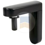 Portac gond equ'inox vertical  visser avec cache en composite finition: noir ral 9005