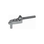 Gond modulo rglable (sans cache) haut ou bas - axe 12mm - inox -  sceller - deco fer forge