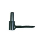 Ing fixations - gond noir pour volet en bois, diamtre 16