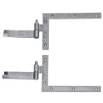 Gond de portail l orientable  12 mm .  visser. rglage 60 - 85 mm. coloris noir - tirard sas