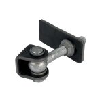 Charni�re 180� � r�gl. tridimen. m12 � souder en acier brut par paire