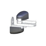 Deco fer forge - lot de 2 gonds rglables modulo pour portail en pente noir - inox -  visser