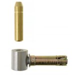 Gond a vis metaux inox 316l l82 d14 avec cheville axe laiton Gond a vis metaux inox 316l l82 d14 avec cheville axe laiton