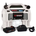 Gonfleur - mini compresseur - x - performer xp2air20li - sans fil 20v / 12v - pression 11 bar - batterie ...
