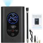 Vurahome - gonfleur de pneu compresseur d'air portable 150psi pompe � air �lectrique avec manom�tre lumi�re ...