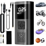 Gonfleur pneus voiture, 6000mah compresseur air portatif gonfleur pneus sans fil 150psi avec cran lcd ...