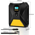 Gonfleur pneus voiture portable avec �cran num�rique, 12v compresseur � air, fonction m�moire, arr�t ...