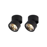 Goninetubo - spot plafond, plafonnier - 1 lumi�re - � 12 cm - noir - rustique - �clairage int�rieur - ...