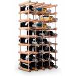 Goplus - 40 bouteillles etagere a vin, casier a bouteille modulable grande capacite en bois de pin, 85 ...