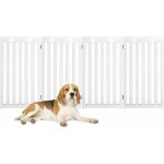Goplus - barriere de protection pour chien pliable, grille de securite pivotante par charniere a 360 ...