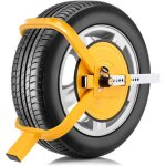 Sabot bloque roue voiture antivol roue en acier robuste avec grande ventouse et deux serrures double ...