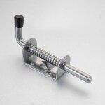 � goupille de locking de ressort, 304 en 128 mm acier inoxydable barrel bolt, �paissie 2 mm de porte ...