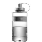 Gourde de sport portable 2l grande capacit�, bouteille d'eau plastique avec paille pour fitness ext�rieur, ...