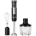 Gourmetmaxx mixeur plongeant 200 w fonctionne � piles, avec embout h�choir, fouet , avec embout de mixeur ...