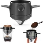 Goutteur de filtre � caf� en acier inoxydable r�utilisable sans papier pour la pr�paration manuelle du ...